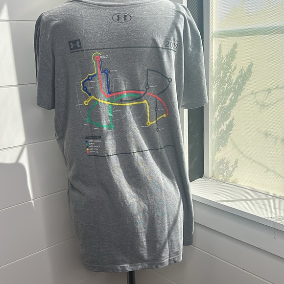 UNDER ARMOUR 2019 ARMOUR DAY TEE T SHIRT Womens Gray - Picture 2 of 3
